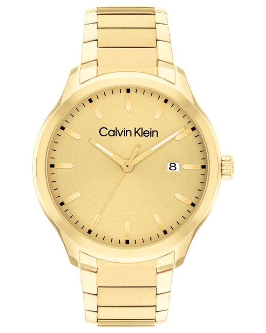 Calvin Klein 3H Quartz Tone Stainless Steel Bracelet Watch 43mm