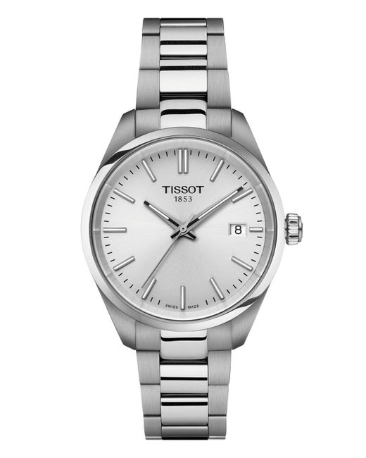 Tissot Swiss Pr 100 Stainless Steel Bracelet Watch 34mm