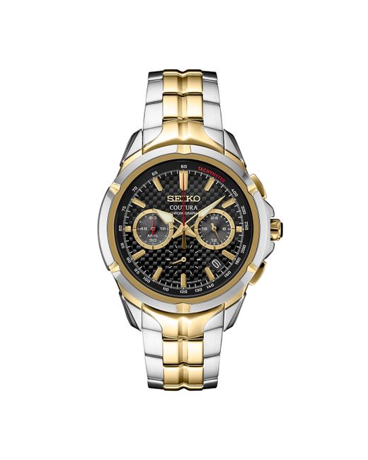 Seiko Chronograph Coutura Two-Tone Stainless Steel Bracelet Watch 42mm