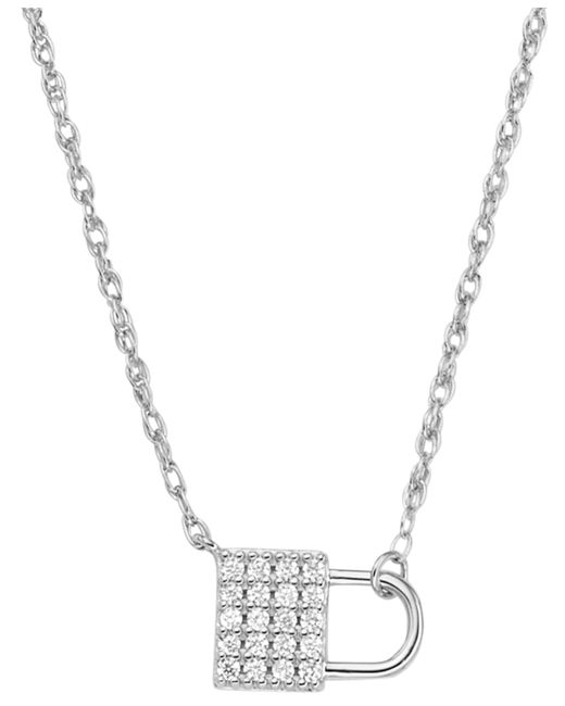 Fossil Sterling Lock Chain Necklace