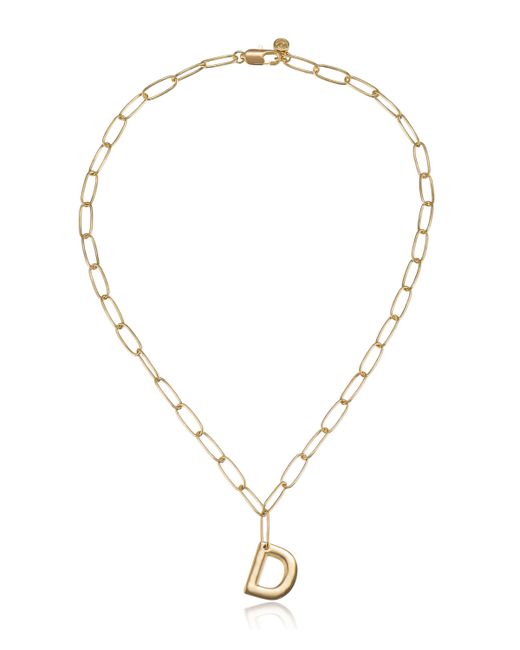 Ettika Paperclip Chain Initial Necklace