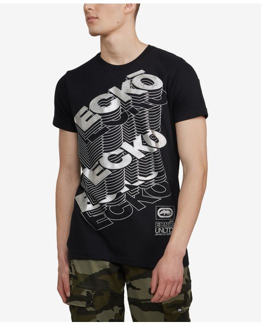 Ecko Unltd Sitting On Stacks Graphic T-shirt