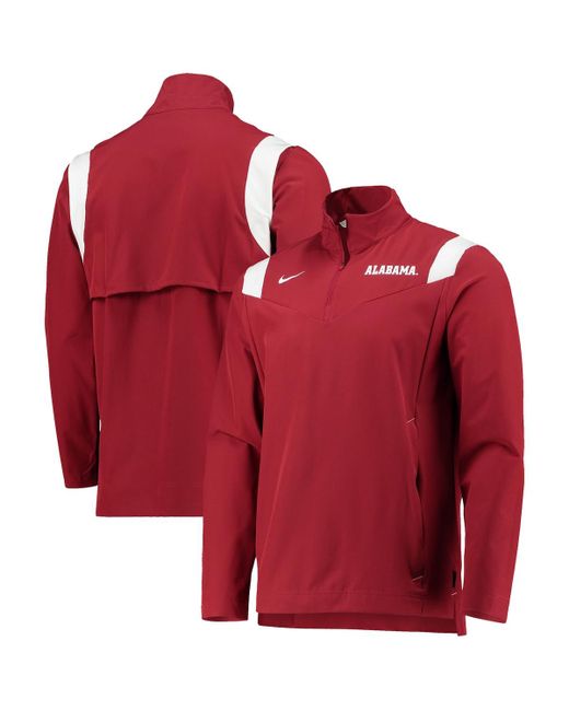 Nike Alabama Tide 2021 Team Coach Quarter-Zip Jacket