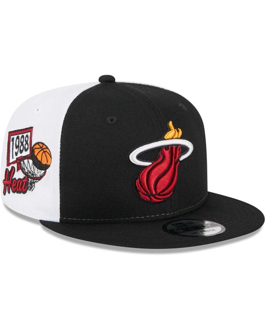 New Era Miami Heat Pop Panels 9FIFTY Snapback Hat