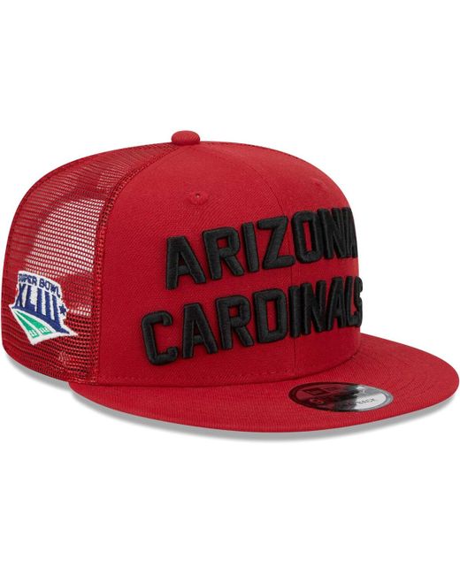 New Era Arizona Cardinals Stacked Trucker 9FIFTY Snapback Hat