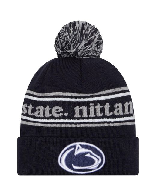 New Era Penn State Nittany Lions MarqueeÂ Cuffed Knit Hat with Pom