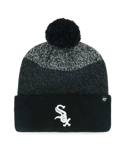 '47 Brand 47 Brand Chicago White Sox Darkfreeze Cuffed Knit Hat with Pom
