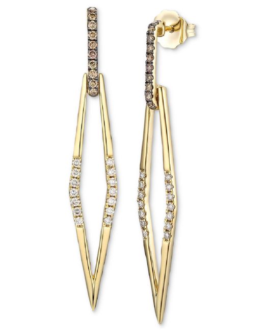 Le Vian Nude Diamond Chocolate Spear Drop Earrings 1/3 ct. t.w. 14k Gold