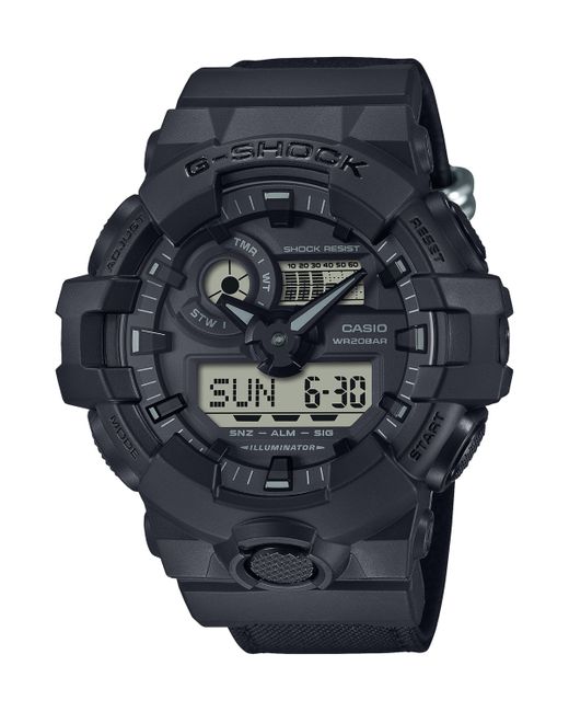 G-Shock Analog Digital Cordura and Resin Watch 53.4mm GA2100BCE-1A