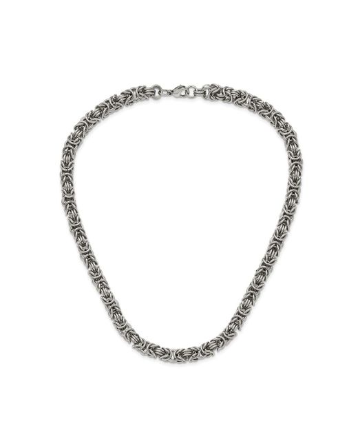 Chisel Polished inch Fancy Link Necklace