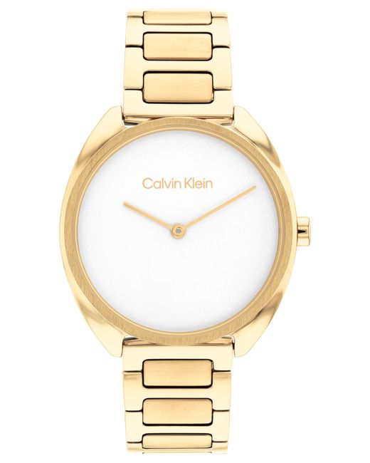 Calvin Klein Tone Stainless Steel Bracelet Watch 34mm
