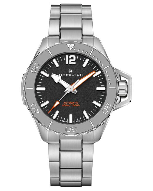 Hamilton Swiss Automatic Khaki Navy Frogman Stainless Steel Bracelet Watch 46mm