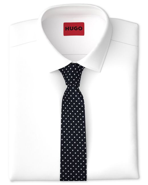 Hugo Boss by Boss Skinny Jacquard Dot Tie