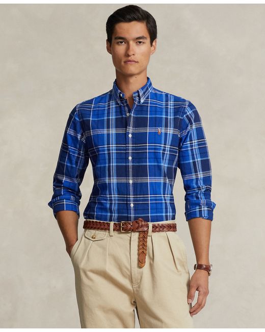 Polo Ralph Lauren Classic-Fit Plaid Oxford Shirt