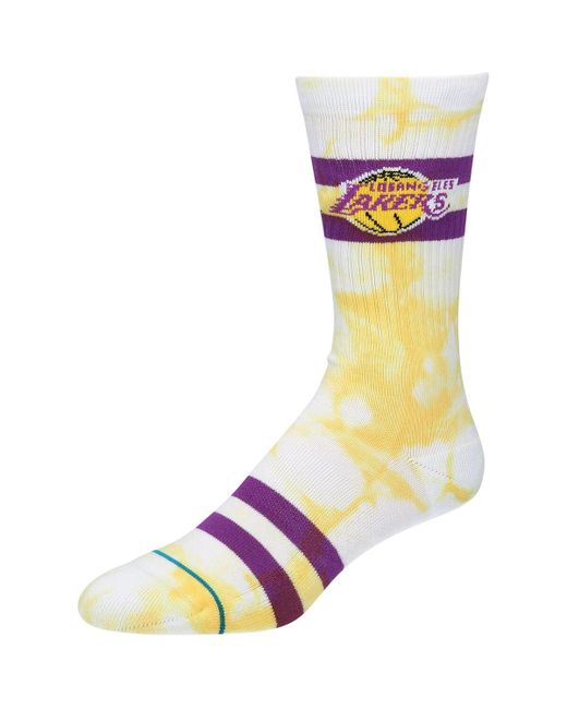 Stance Los Angeles Lakers Tie-Dye Crew Socks