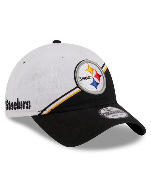 New Era Black Pittsburgh Steelers 2023 Sideline 9TWENTY Adjustable Hat