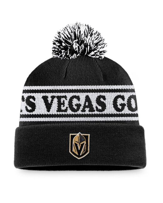 Fanatics Vegas Golden Knights Vintage-Like Sport Resort Cuffed Knit Hat with Pom