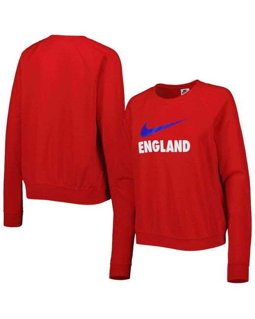 Nike England National Team Lockup Varsity Raglan Pullover Sweatshirt