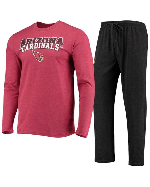 Concepts Sport Cardinal Arizona Cardinals Meter Long Sleeve T-shirt and Pants Sleep Set