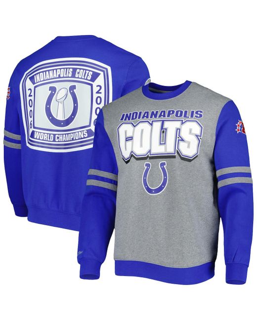 Mitchell & Ness Indianapolis Colts All Over 2.0 Pullover Sweatshirt