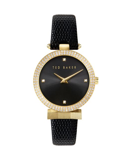 Ted Baker Bow Leather Strap Watch 36mm