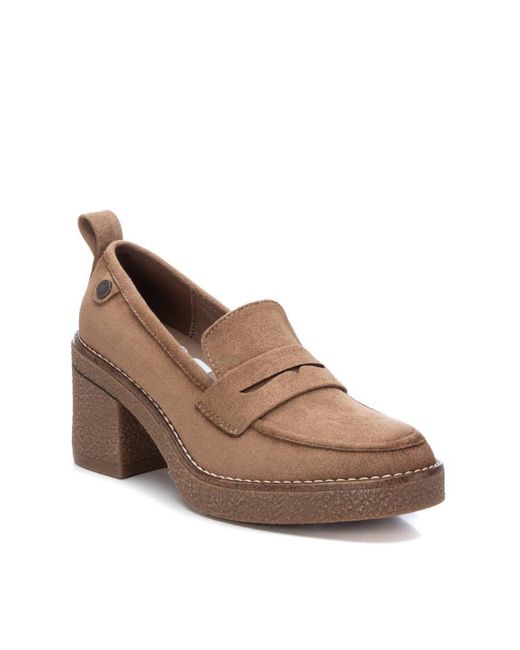 Xti Heeled Suede Moccasins By