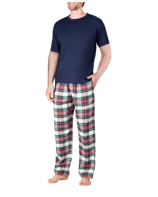 Sleep Hero Short Sleeve Flannel Pajama Set