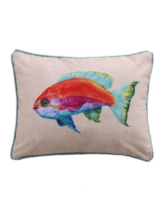 Levtex Beach Walk Colored Fish Decorative Pillow 14 x 18