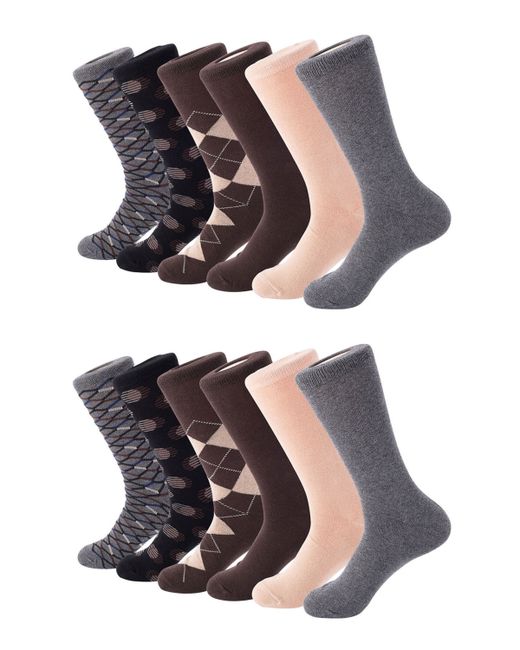 Mio Marino Modern Collection Dress Socks Pack of 12