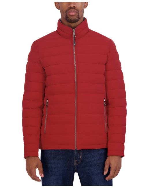 Nautica Reversible Quilted Puffer Jacket Grey