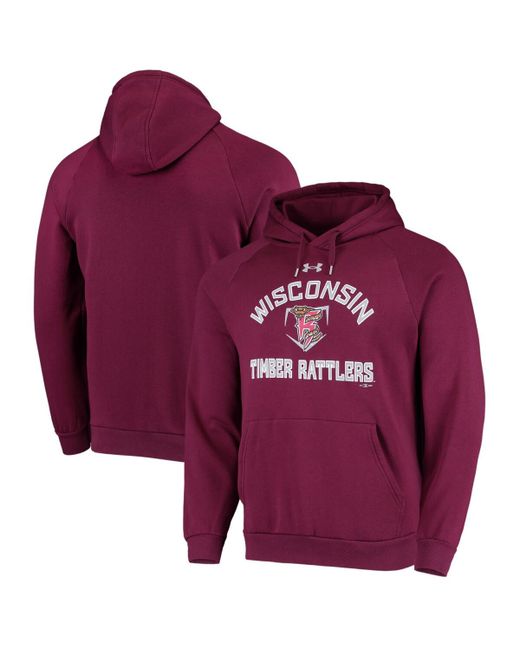 Under Armour Wisconsin Timber Rattlers All Day Raglan Fleece Pullover Hoodie