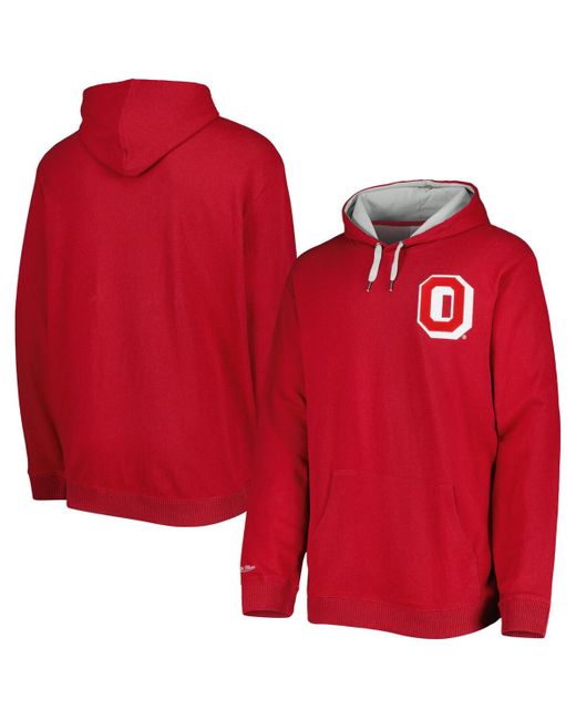 Mitchell & Ness Ohio State Buckeyes Classic French Terry Pullover Hoodie