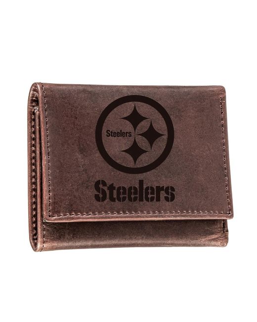 Evergreen Enterprises Pittsburgh Steelers Leather Team Tri-Fold Wallet