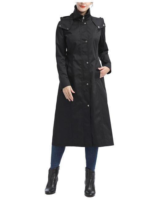 Kimi + Kai Brooke Water Resistant Hooded Long Coat