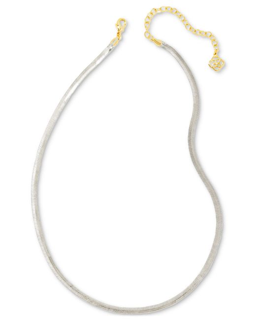 Kendra Scott Rhodium-Plated 14k Gold-Plated Chain Necklace 18 3 extender
