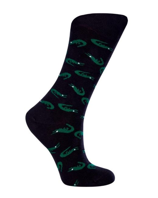 Love Sock Company Alligator W-Cotton Novelty Crew Socks with Seamless Toe Design Pack of 1