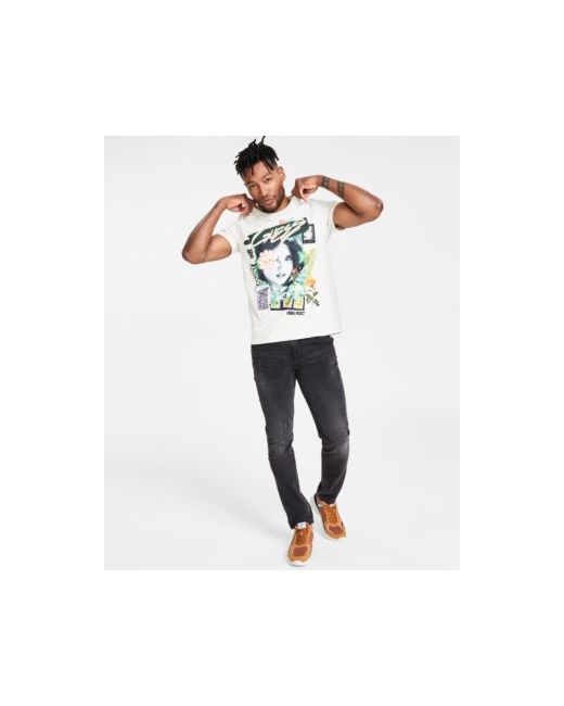 Guess Collage T Shirt Slim Fit Tapered Jeans