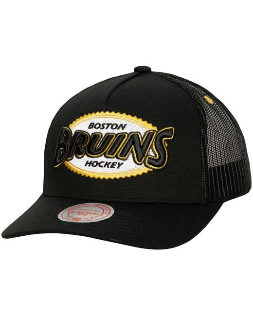 Mitchell & Ness Boston Bruins Team Seal Trucker Snapback Hat