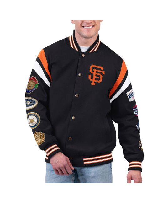 G-iii Sports By Carl Banks San Francisco Giants Quick Full-Snap Varsity Jacket