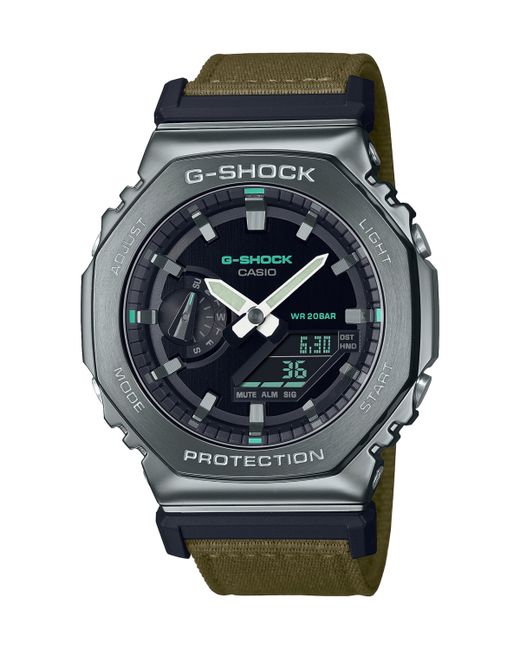 G-Shock Analog-Digital Metal Cover Cloth Band Watch 44.4mm
