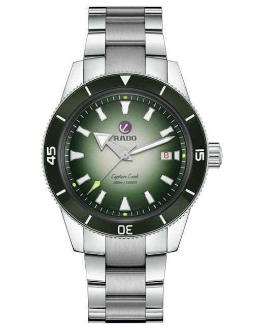 Rado Swiss Automatic Captain Cook x Cameron Norrie Stainless Steel Bracelet Watch 44mm Limited Edition