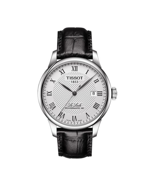Tissot Swiss Automatic T-Classic Le Locle Powermatic 80 Leather Strap Watch 39.3mm