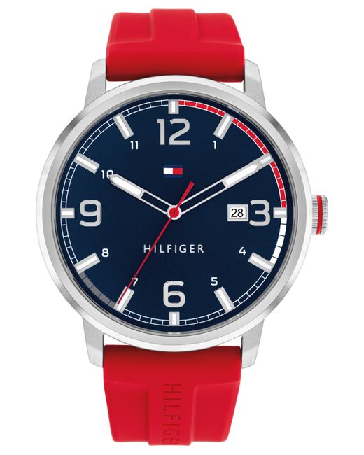 Tommy Hilfiger Silicone Strap Watch 46mm Created for