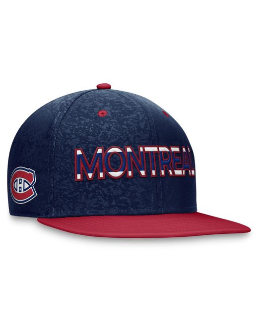 Fanatics Red Montreal Canadiens Authentic Pro Rink Two-Tone Snapback Hat