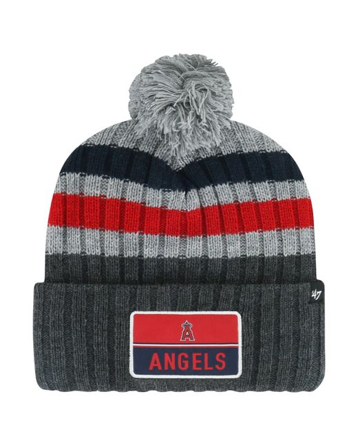 '47 Brand 47 Brand Los Angeles Angels Stack Cuffed Knit Hat with Pom