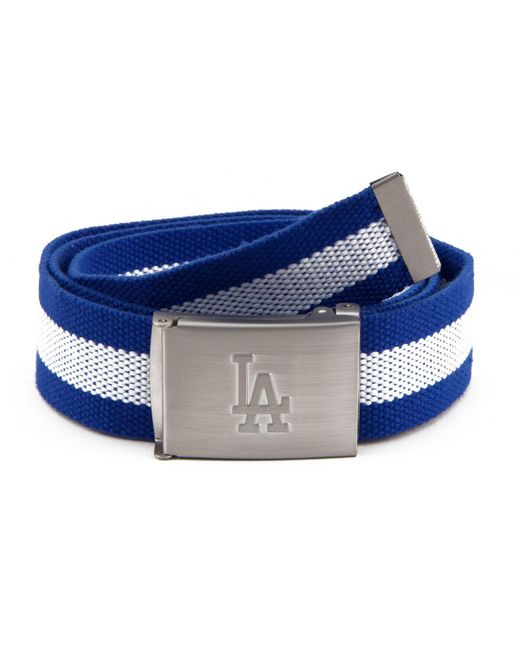 Eagles Wings Los Angeles Dodgers Fabric Belt White