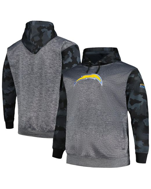 Fanatics Los Angeles Chargers Big and Tall Camo Pullover Hoodie