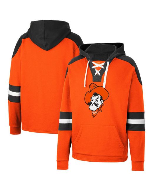 Colosseum Oklahoma State Cowboys Lace-Up 4.0 Pullover Hoodie