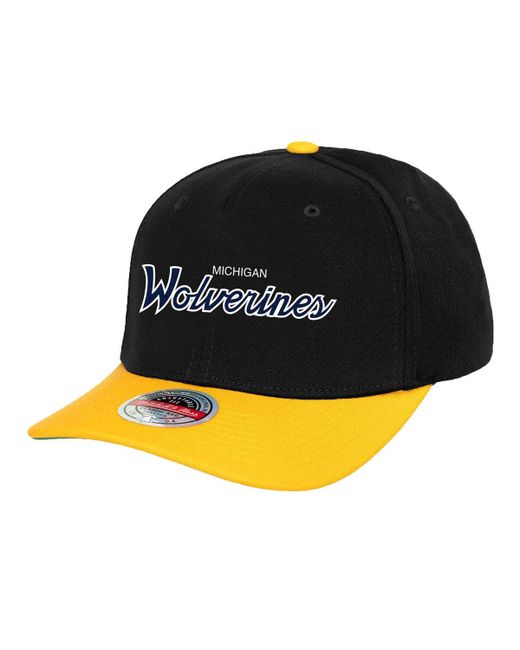 Mitchell & Ness Michigan Wolverines Team Script 2.0 Snapback Hat