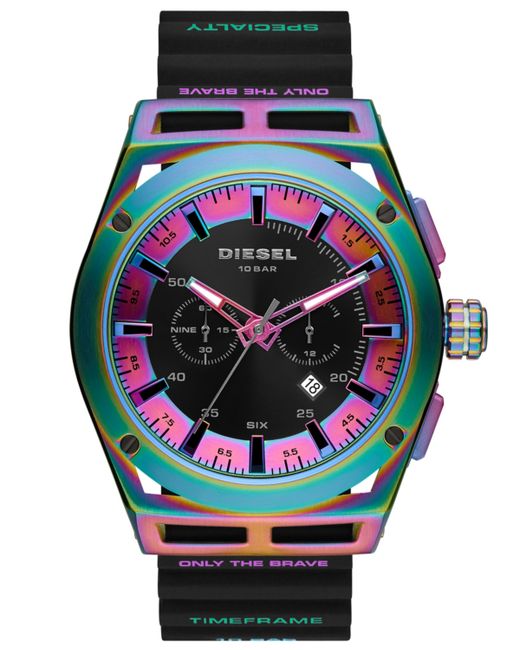 Diesel Timeframe Chronograph Silicone Strap Watch 48mm